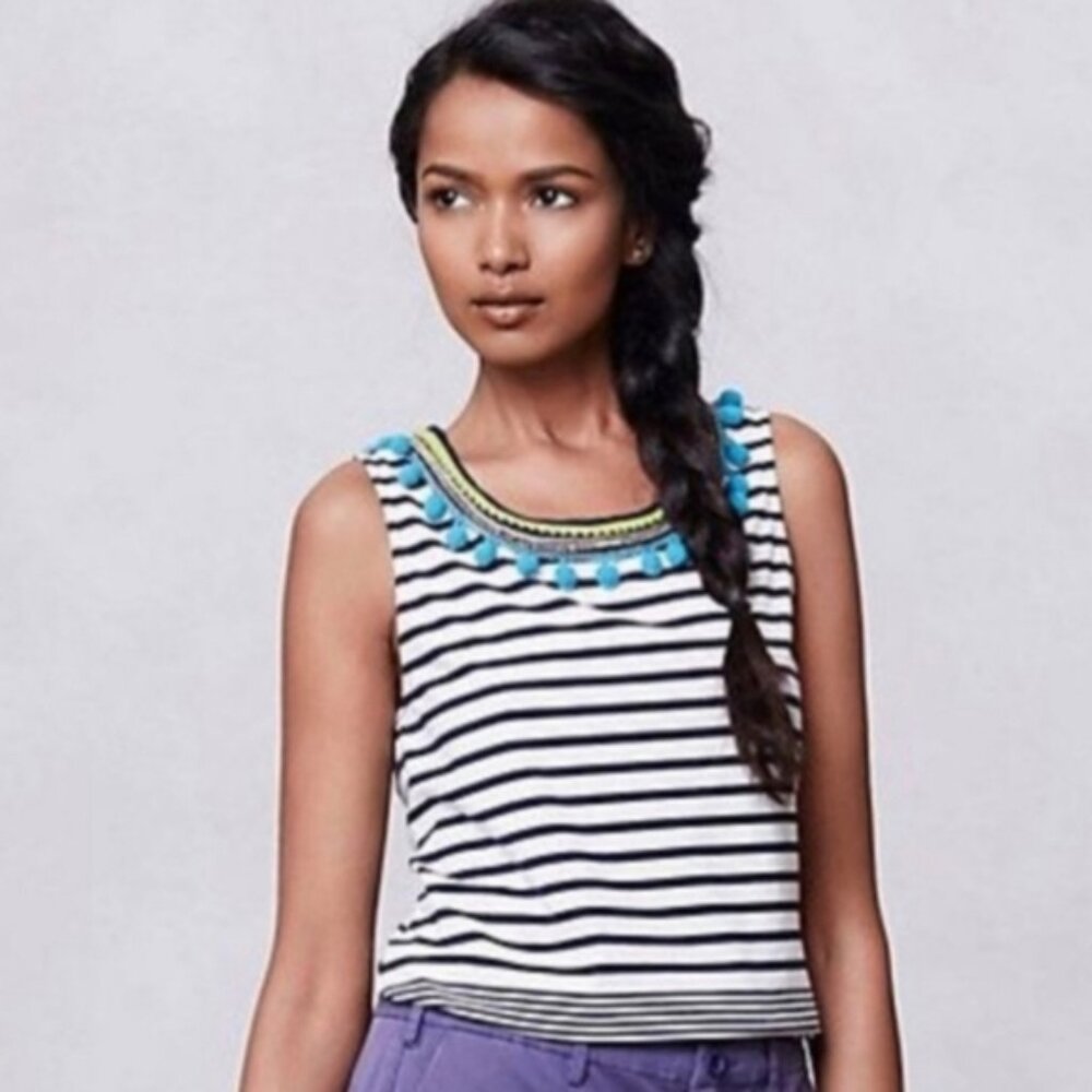 Anthropologie one.september Colorpom Tank, Size S